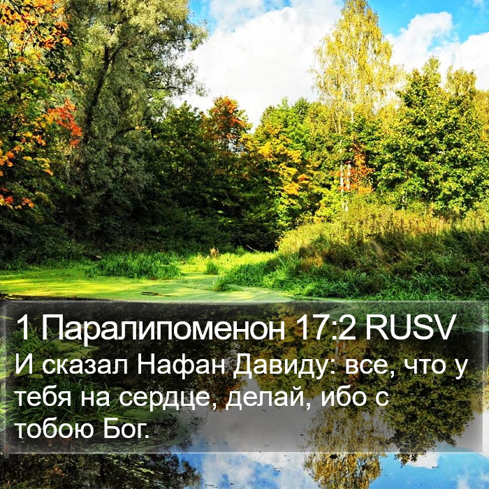 1 Паралипоменон 17:2 RUSV Bible Study