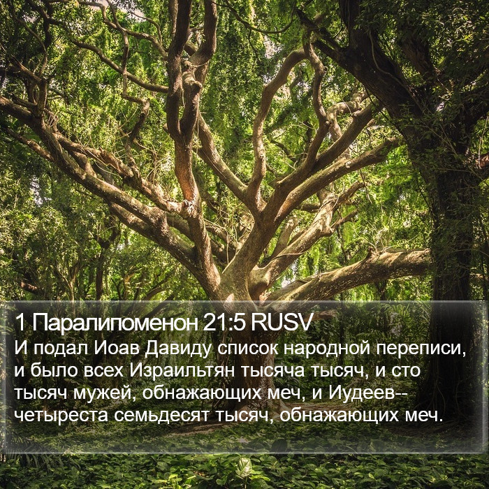 1 Паралипоменон 21:5 RUSV Bible Study