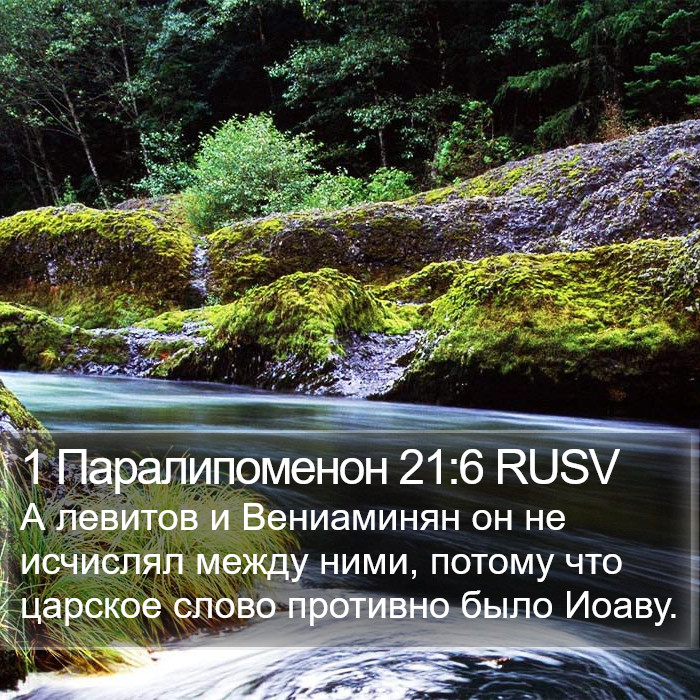 1 Паралипоменон 21:6 RUSV Bible Study