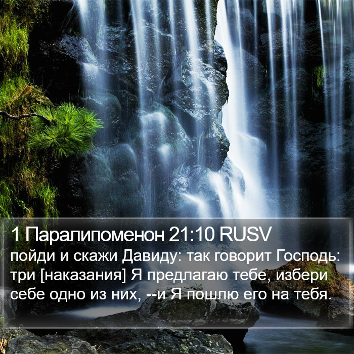 1 Паралипоменон 21:10 RUSV Bible Study