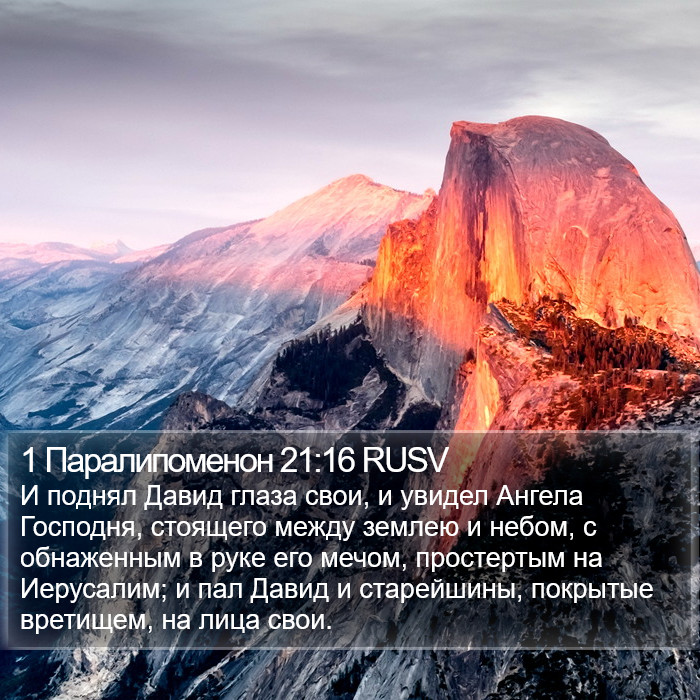 1 Паралипоменон 21:16 RUSV Bible Study