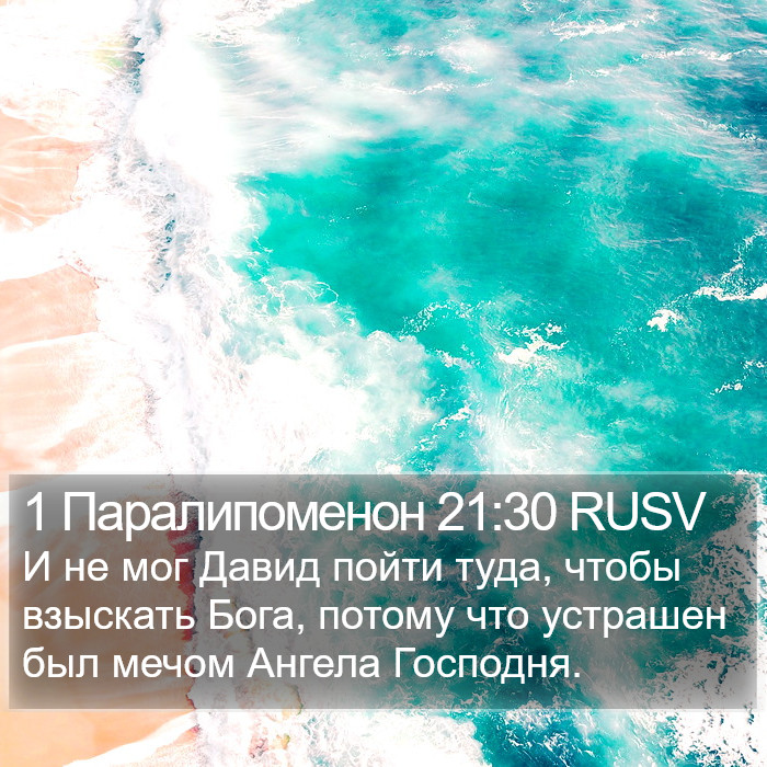 1 Паралипоменон 21:30 RUSV Bible Study