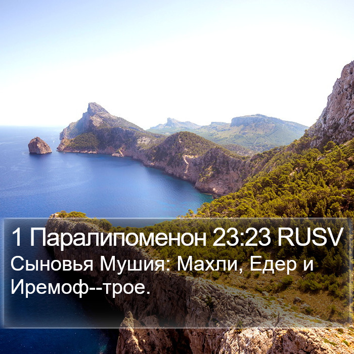 1 Паралипоменон 23:23 RUSV Bible Study