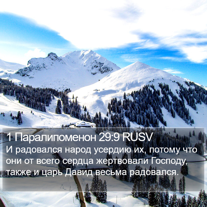 1 Паралипоменон 29:9 RUSV Bible Study