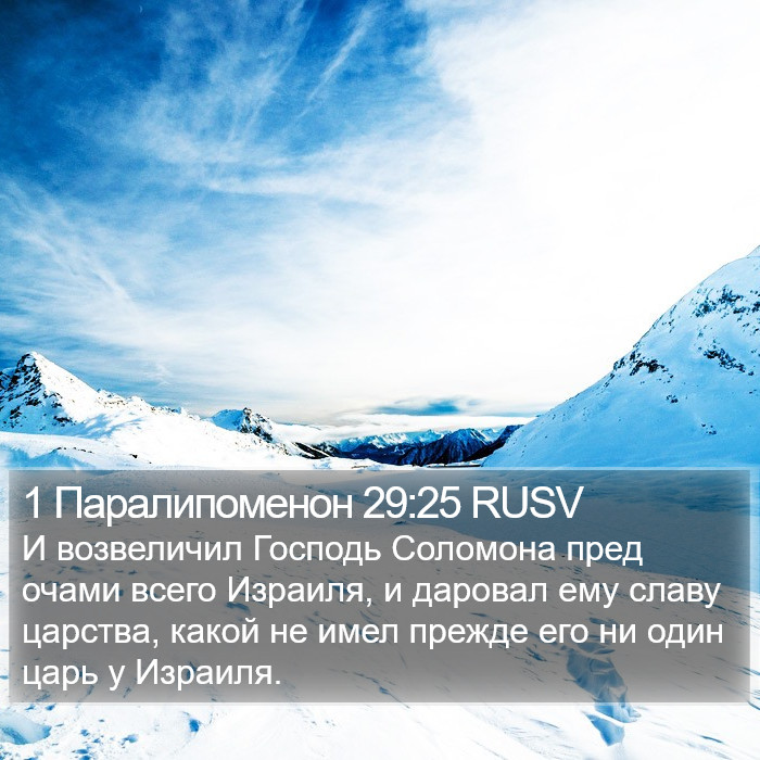 1 Паралипоменон 29:25 RUSV Bible Study