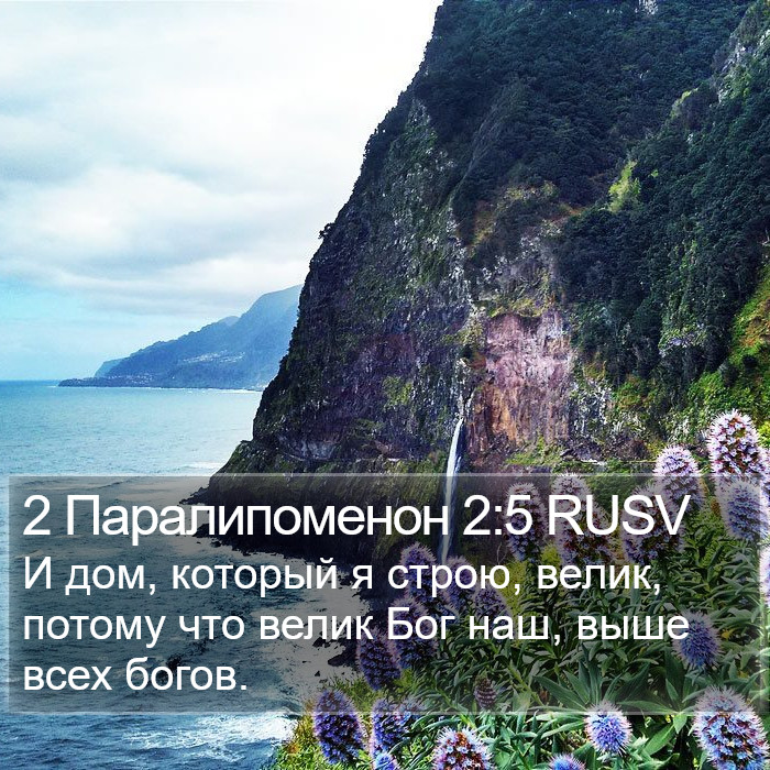 2 Паралипоменон 2:5 RUSV Bible Study