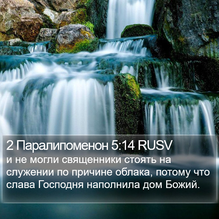 2 Паралипоменон 5:14 RUSV Bible Study