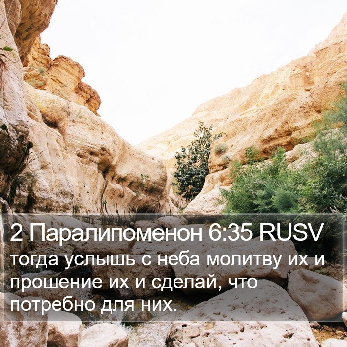 2 Паралипоменон 6:35 RUSV Bible Study