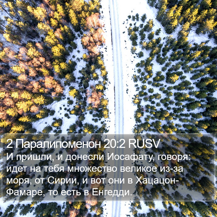 2 Паралипоменон 20:2 RUSV Bible Study