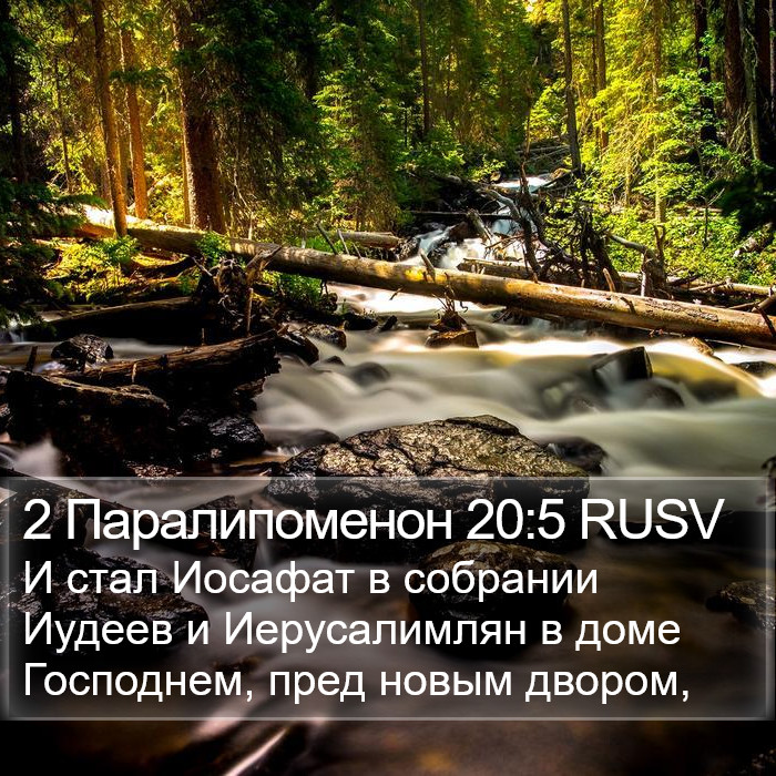 2 Паралипоменон 20:5 RUSV Bible Study