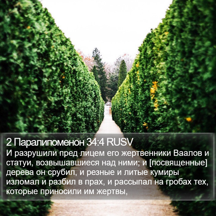 2 Паралипоменон 34:4 RUSV Bible Study