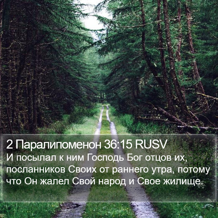 2 Паралипоменон 36:15 RUSV Bible Study