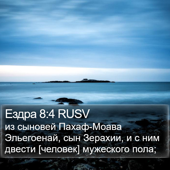 Ездра 8:4 RUSV Bible Study
