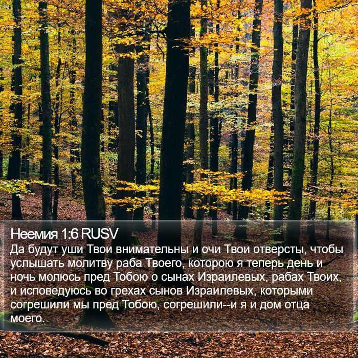 Неемия 1:6 RUSV Bible Study