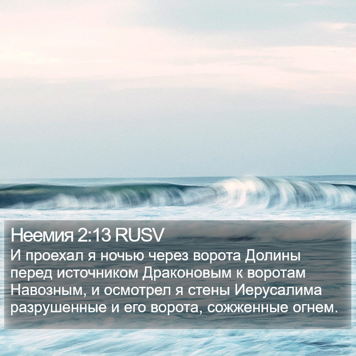 Неемия 2:13 RUSV Bible Study