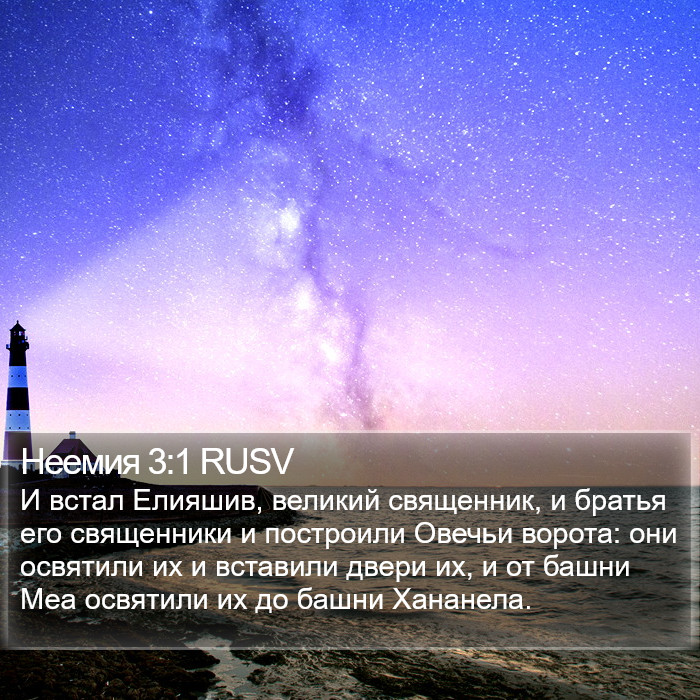 Неемия 3:1 RUSV Bible Study