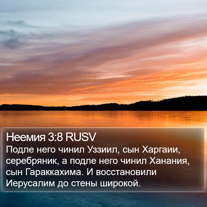 Неемия 3:8 RUSV Bible Study