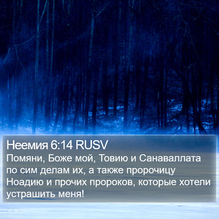Неемия 6:14 RUSV Bible Study