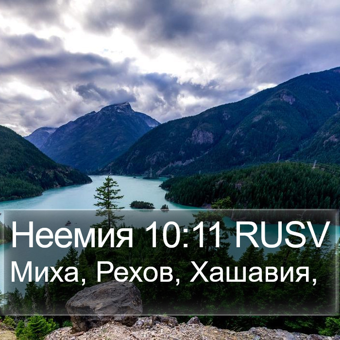 Неемия 10:11 RUSV Bible Study