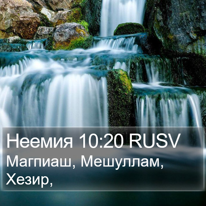 Неемия 10:20 RUSV Bible Study