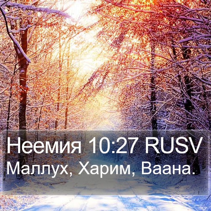 Неемия 10:27 RUSV Bible Study