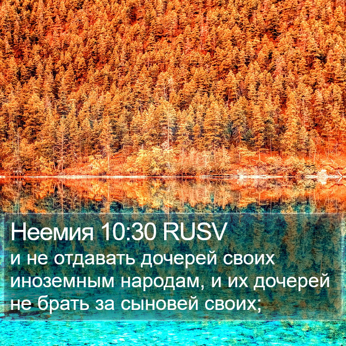 Неемия 10:30 RUSV Bible Study