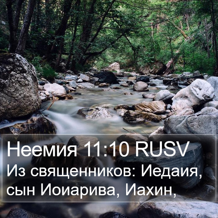 Неемия 11:10 RUSV Bible Study