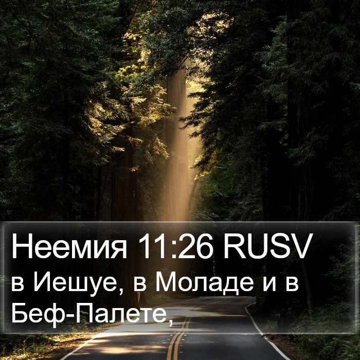 Неемия 11:26 RUSV Bible Study