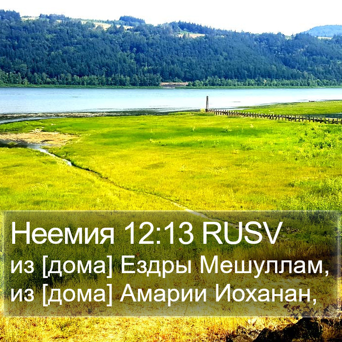 Неемия 12:13 RUSV Bible Study