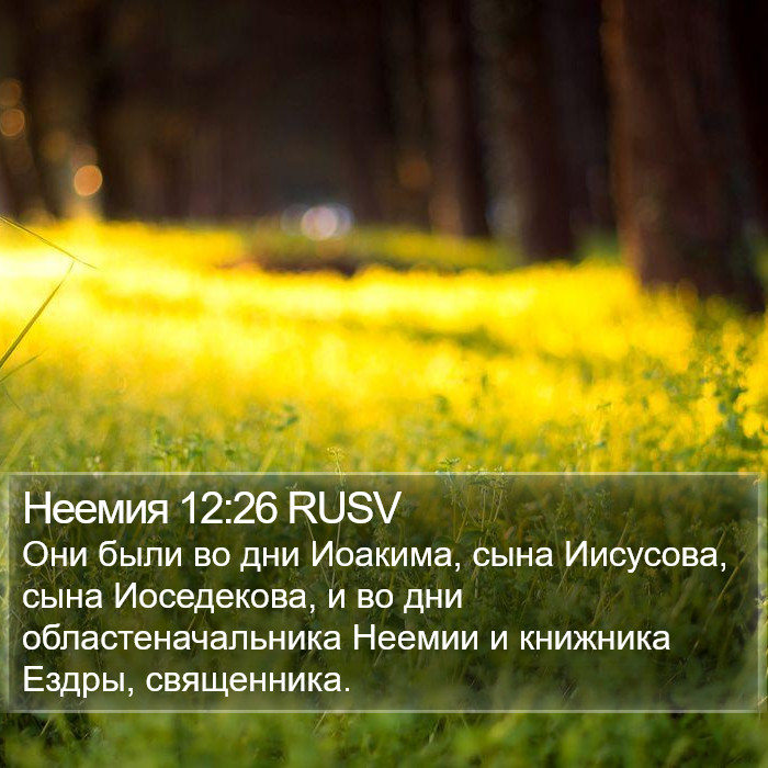 Неемия 12:26 RUSV Bible Study