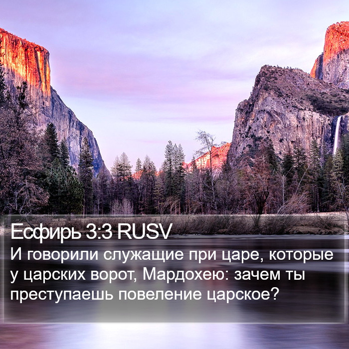 Есфирь 3:3 RUSV Bible Study