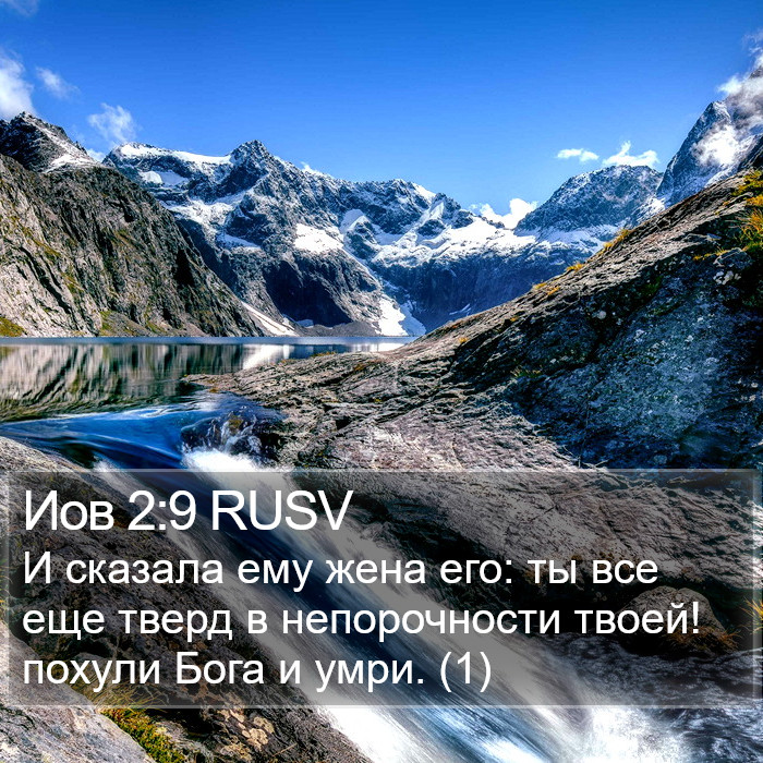 Иов 2:9 RUSV Bible Study