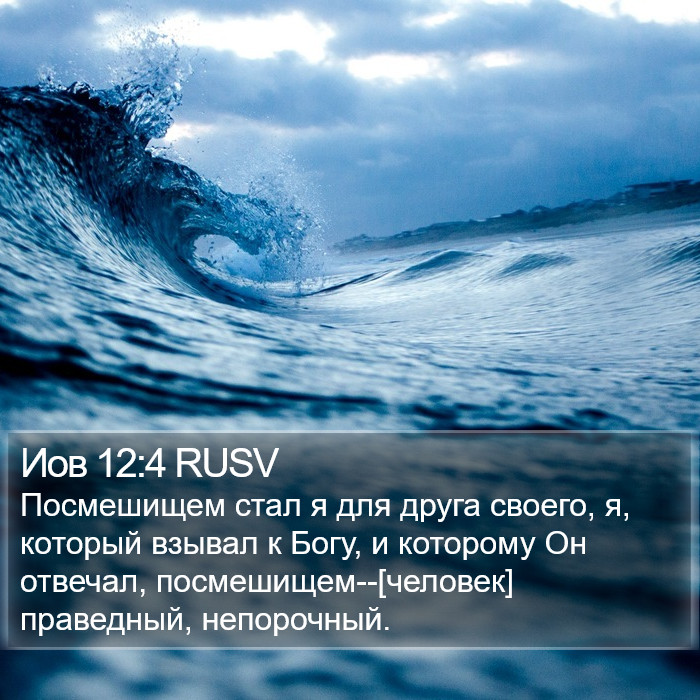 Иов 12:4 RUSV Bible Study