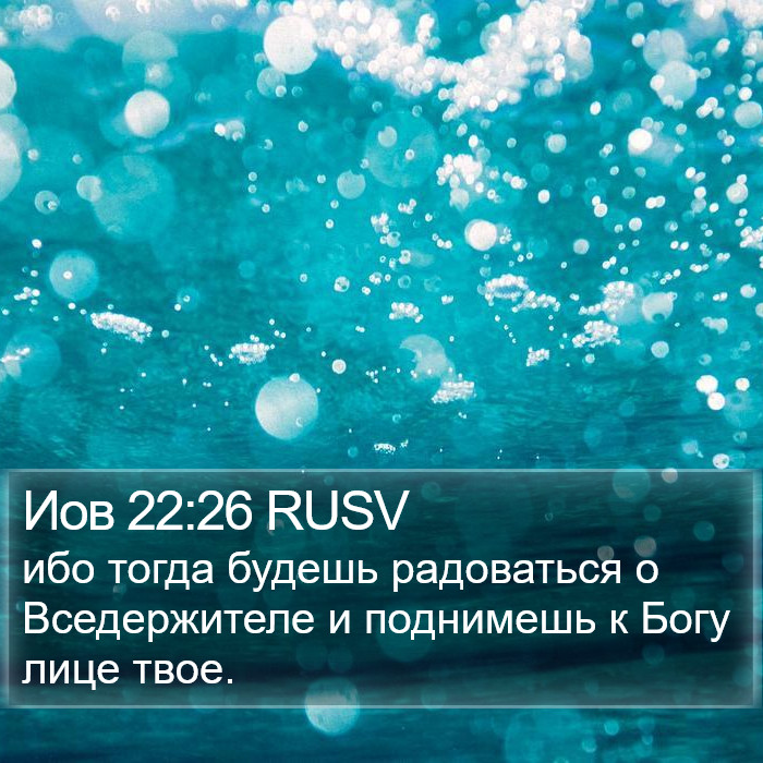 Иов 22:26 RUSV Bible Study