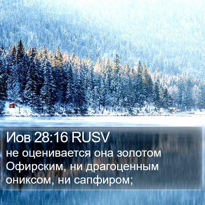 Иов 28:16 RUSV Bible Study