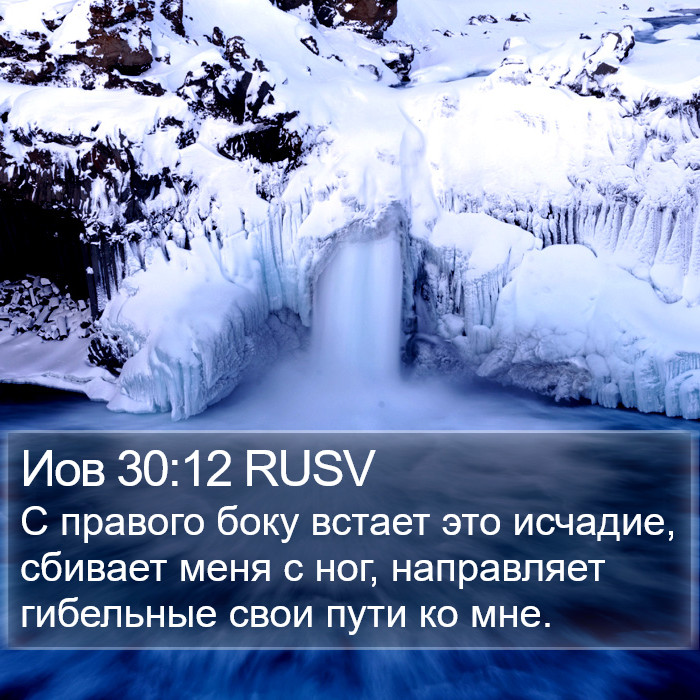 Иов 30:12 RUSV Bible Study