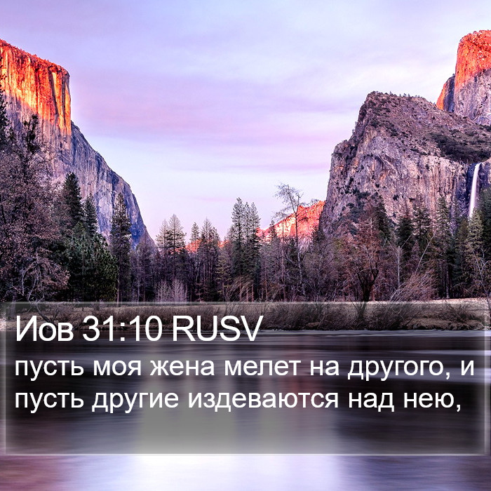 Иов 31:10 RUSV Bible Study