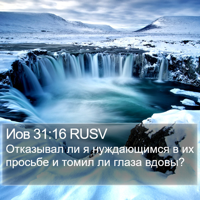 Иов 31:16 RUSV Bible Study