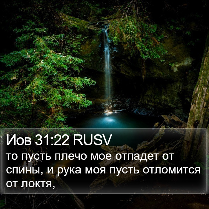 Иов 31:22 RUSV Bible Study
