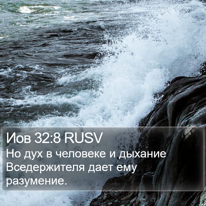 Иов 32:8 RUSV Bible Study