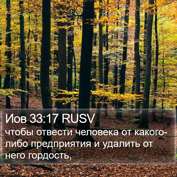 Иов 33:17 RUSV Bible Study