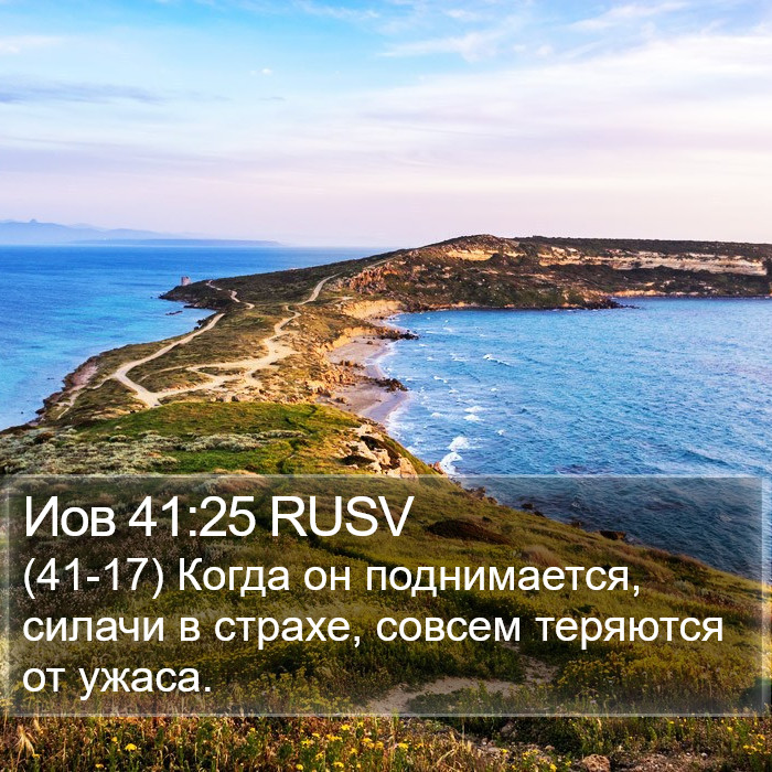 Иов 41:25 RUSV Bible Study