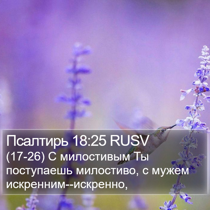 Псалтирь 18:25 RUSV Bible Study