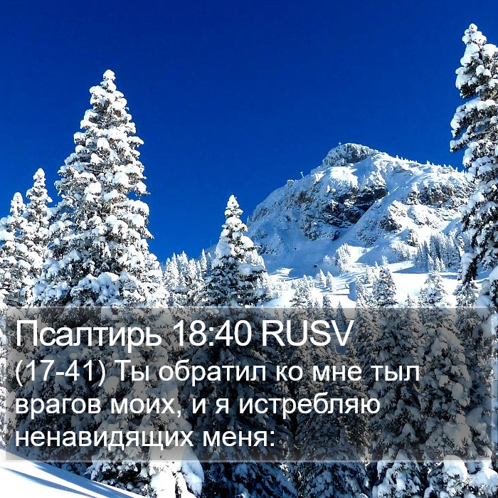Псалтирь 18:40 RUSV Bible Study