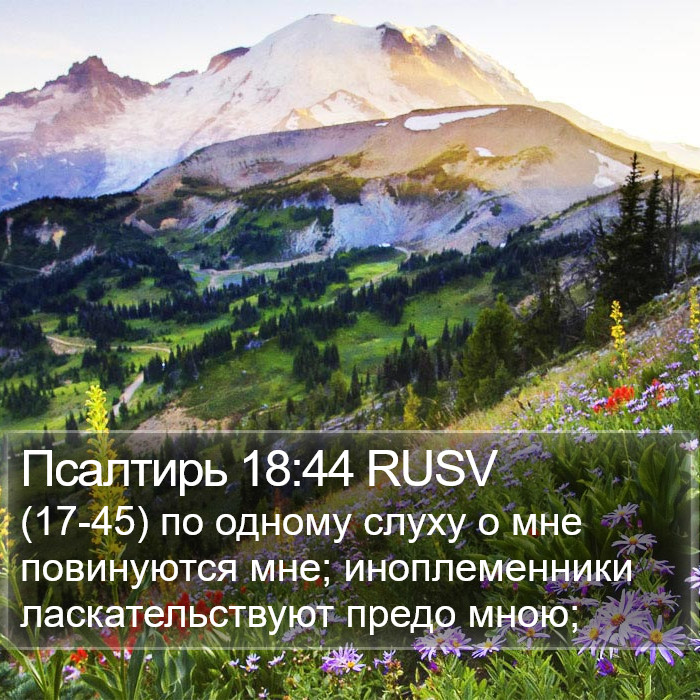 Псалтирь 18:44 RUSV Bible Study