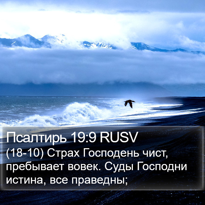 Псалтирь 19:9 RUSV Bible Study