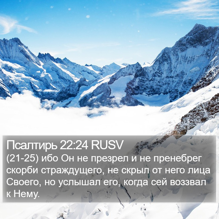 Псалтирь 22:24 RUSV Bible Study