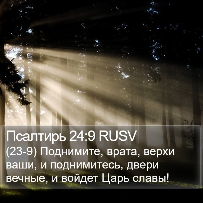 Псалтирь 24:9 RUSV Bible Study