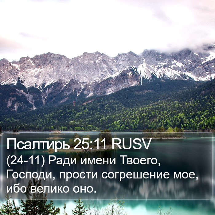 Псалтирь 25:11 RUSV Bible Study