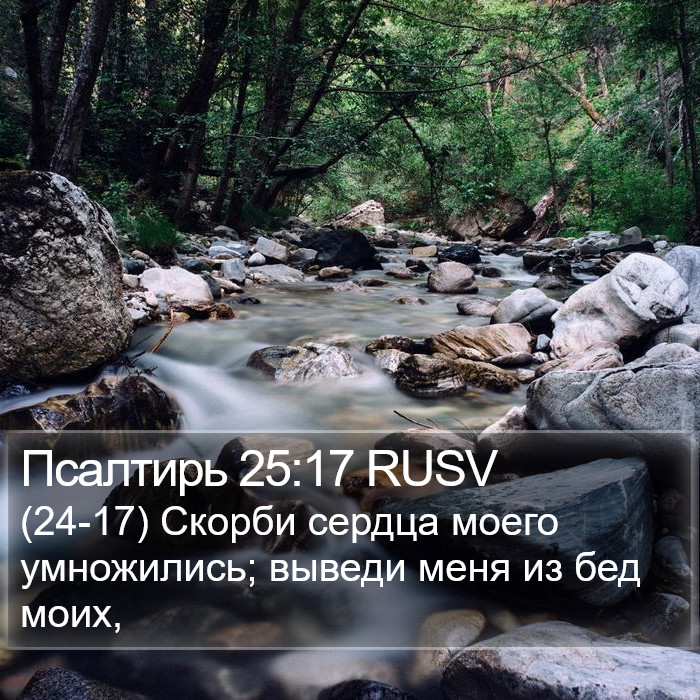 Псалтирь 25:17 RUSV Bible Study